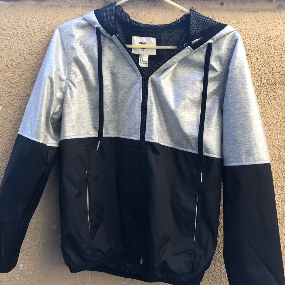 Black and Grey Windbreaker!